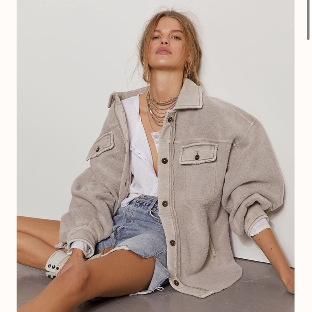 Free People Ruby Jacket in Stone Size XS